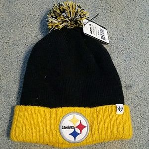 Steelers black and yellow youth hat